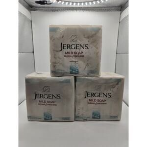 3 Jergens Mild Soap 4.5 oz 4 Bars Sealed Brand New In Package 12 Bars Total